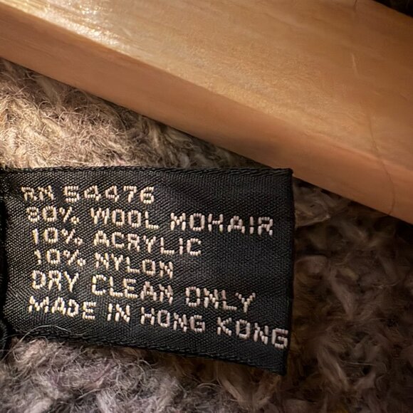 Vintage P.G.E. Wool Mohair Sweater Oatmeal Womens Small Grandmacore Cottagecore - Picture 4 of 10